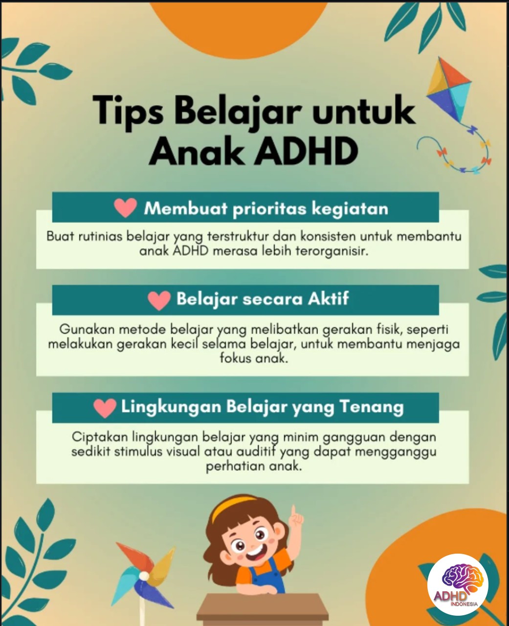 Strategi Belajar yang Cocok untuk Anak ADHD di Provinsi Riau
